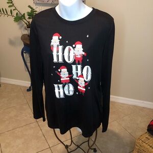 NWT Jammies For Your Families Boys Santa Christmas  Pajama Top 18 / 20